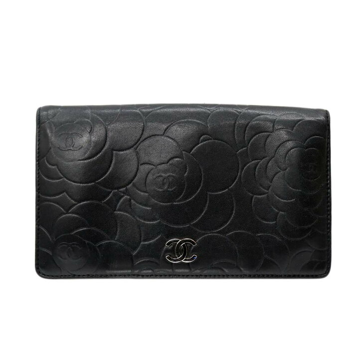 楽天市場】シャネル Chanel カメリア ファスナー付き財布【中古  