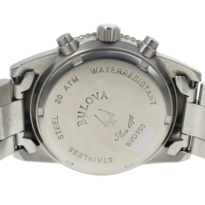 楽天市場】ブローバ Bulova BVD103 クロノグラフ ブルー 【中古 