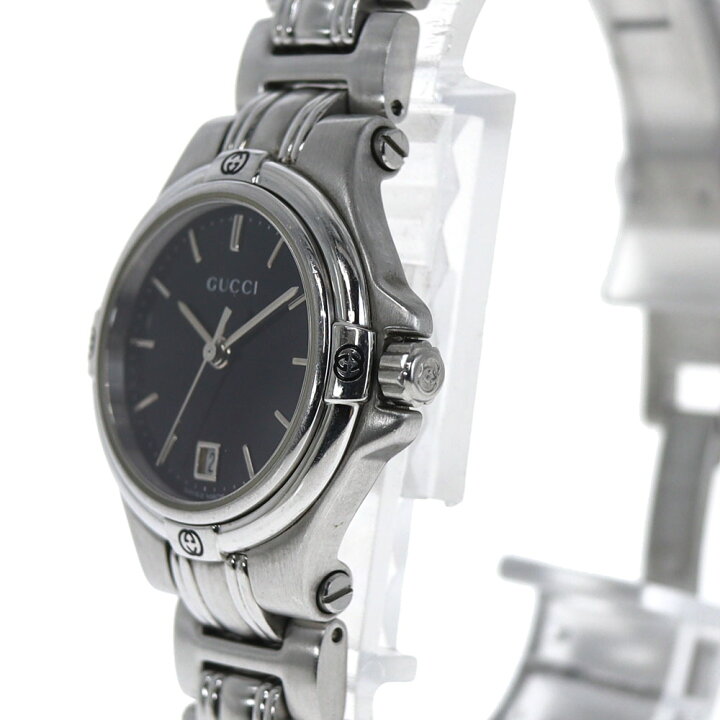 楽天市場】グッチ Gucci 9040L クォーツ ブラック【中古】 : 質屋かん  