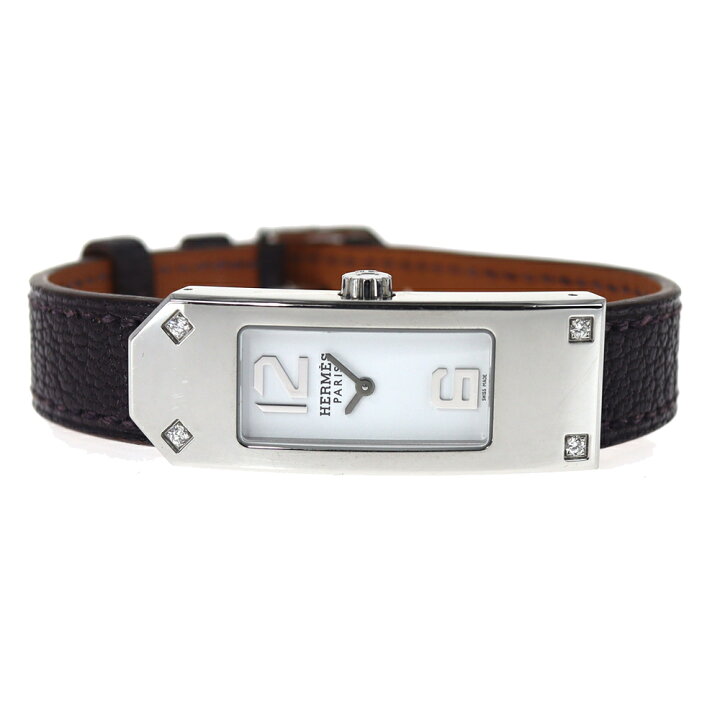 楽天市場】エルメス Hermes KT1.230 ケリー2 4Pダイヤ ホワイト 【中古 