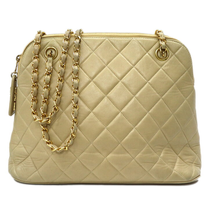 楽天市場】シャネル Chanel ショルダーバッグ ラムスキン ベージュ 