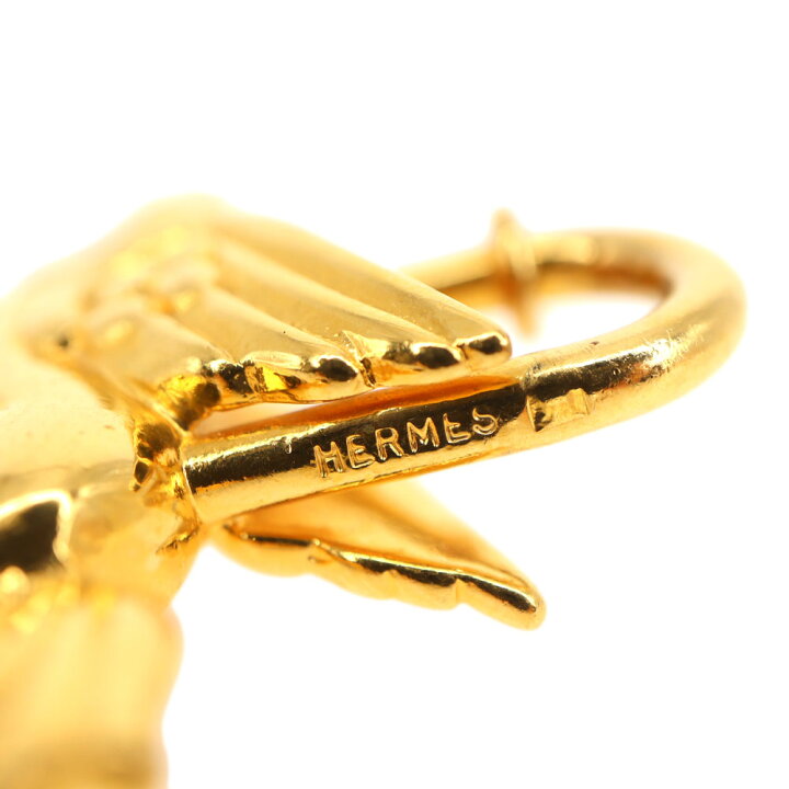 楽天市場】エルメス Hermes ペガサス カデナ チャーム ゴールドカラー 