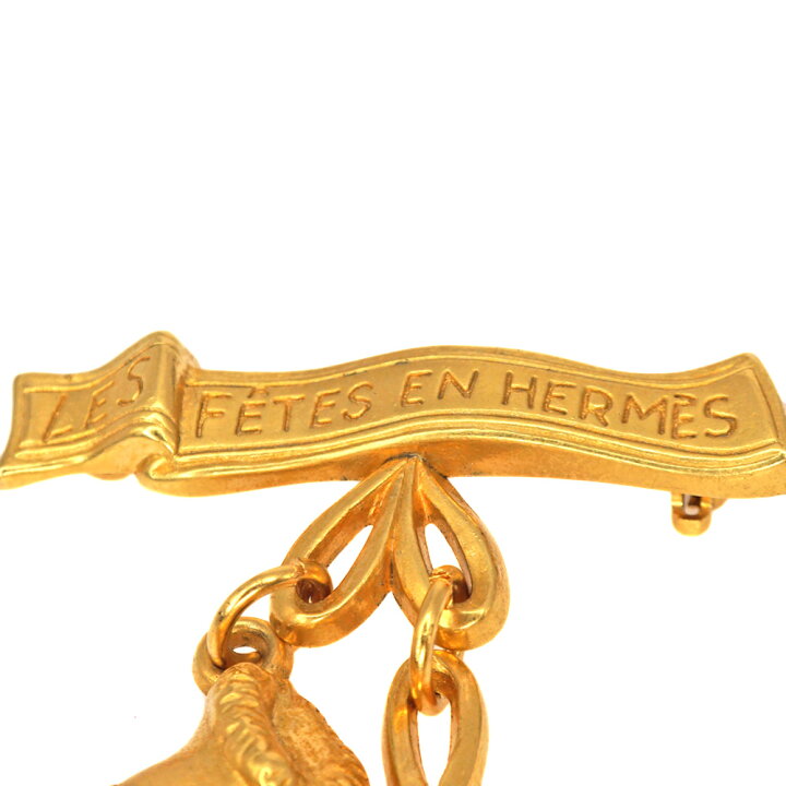 楽天市場】HERMES 【エルメス】 スケートシューズモチーフブローチ 