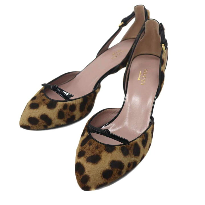楽天市場】グッチ Gucci レオパード パンプス【中古】 : 質屋かんてい 