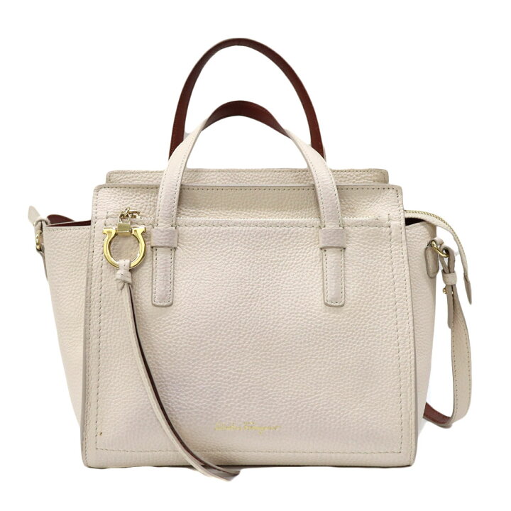 Salvatore Ferragamo ショルダーバッグ ベージュエイミー 