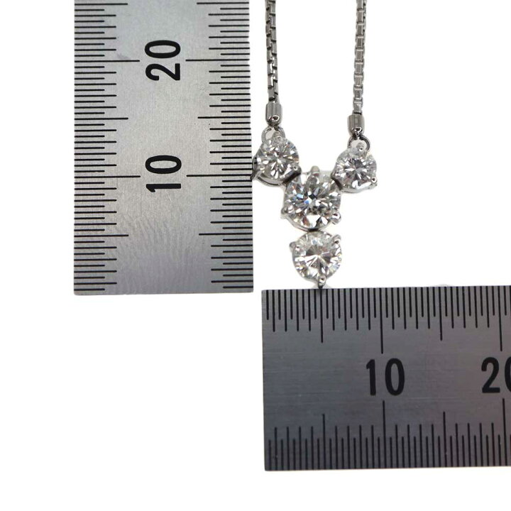 楽天市場】Pt850 プラチナ850 ダイヤモンドネックレス【中古】 : 質屋  