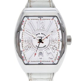 フランクミュラー Franck muller V45SCDT ヴァンガード SS メンズ 自動巻き 腕時計 シルバー ホワイト【中古】
