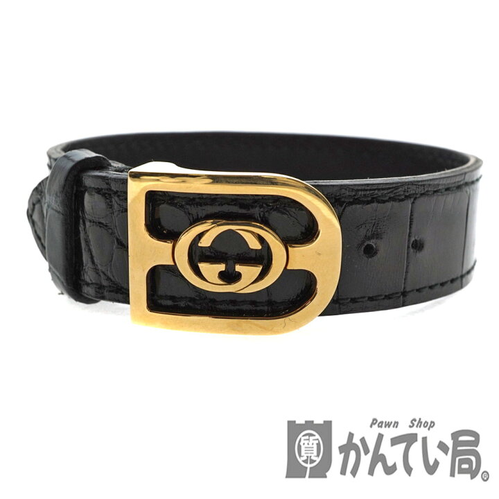 楽天市場】GUCCI【グッチ】K18YG インターロッキングGバックル レザー 
