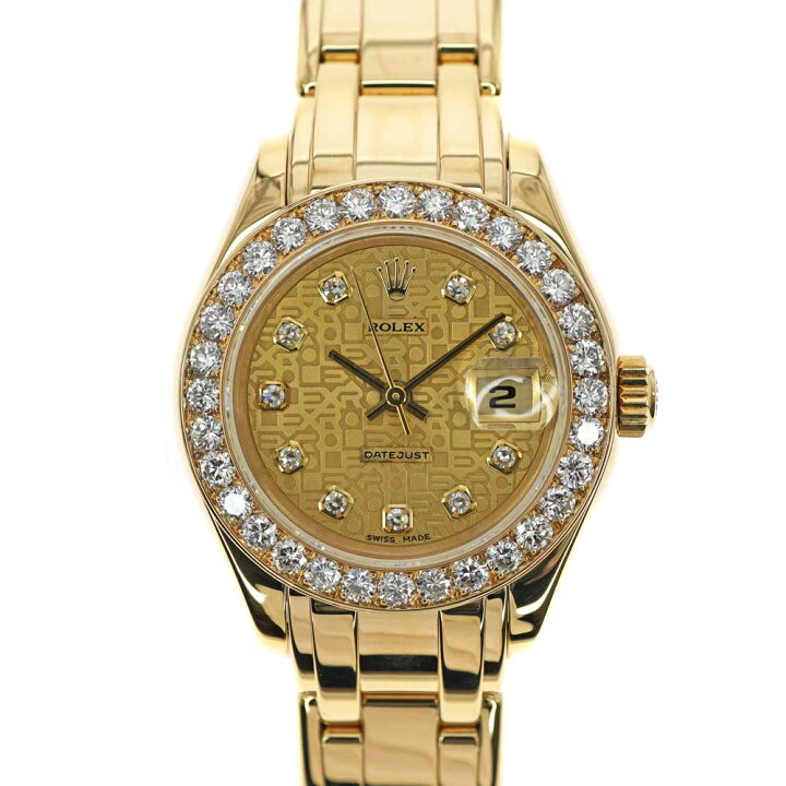 楽天市場】ROLEX【ロレックス】 69298G デイトジャスト パールマスター 