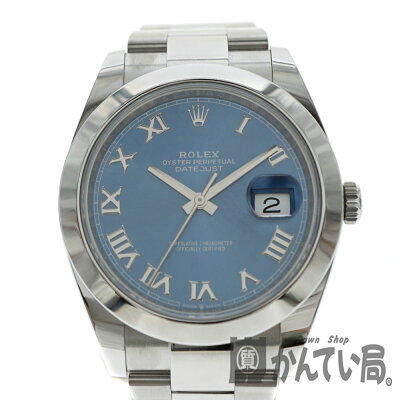 ROLEX【ロレックス】126200デイトジャスト36ステンレスメンズ男性ビジネスカジュアル腕時計自動巻きオートマチック保証書有2020年購入ランダム品番ネイビー青【中古】USED-8質屋かんてい局北名古屋店n20-4011