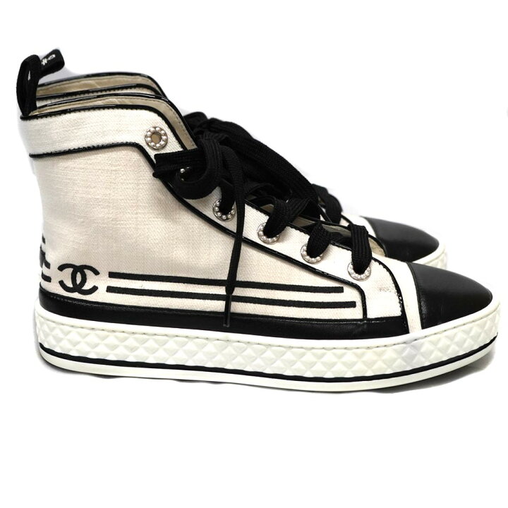 楽天市場】CHANEL【シャネル】G34222 スニーカー ハイカット 