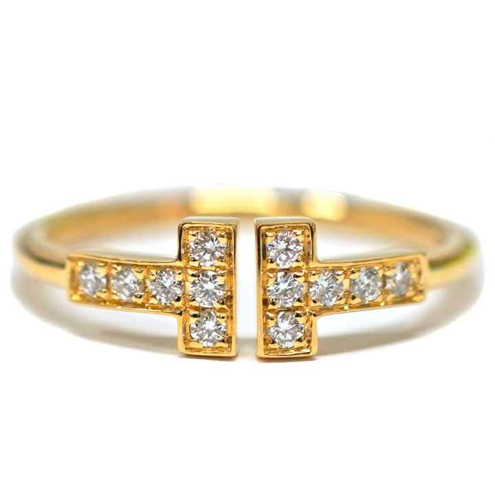楽天市場】ティファニー Tiffany＆Co. Tワイヤーリング K18YG 