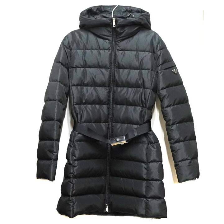 楽天市場】プラダ Prada 290364 ベルト付きダウンコート サイズ：42 