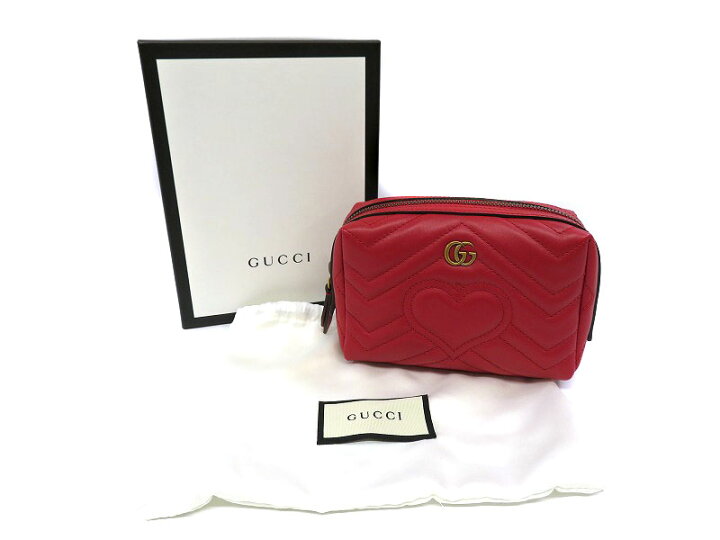 楽天市場】GUCCI【グッチ】476165 コスメポーチ GGマーモント 化粧 
