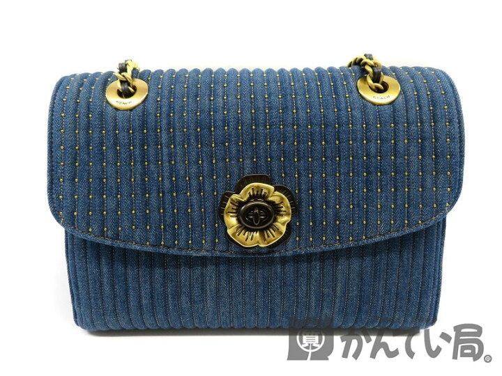 楽天市場】COACH【コーチ】68222 ショルダーバッグ デニム 肩掛け 斜め 