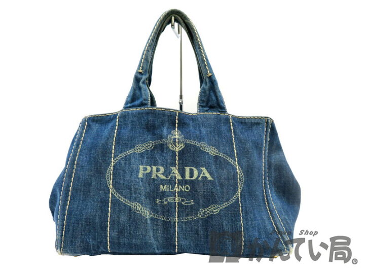 楽天市場】PRADA【プラダ】 B1877B カナパトート デニム トート  