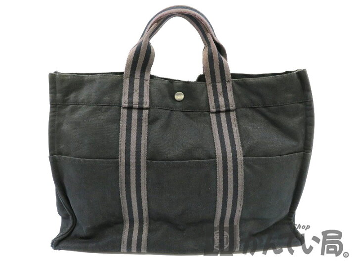 ⚫︎中古 HERMES エルメス フールトゥMMトートバッグ ブラック