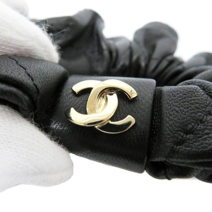 Chanel Other Accessories Aa7926 ◇ミウラ◇ シャネル CHANEL ココマーク シュシュ レザー  main image 3