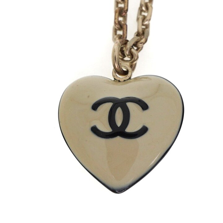 楽天市場】CHANEL【シャネル】 ハートモチーフネックレス ゴールド系 