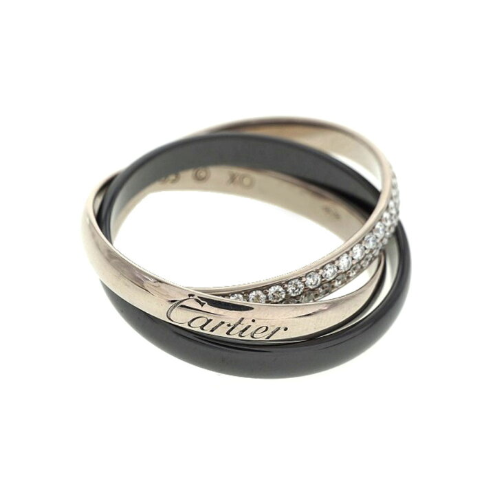 楽天市場】Cartier【カルティエ】 B4095500 トリニティリングSM K18WG 