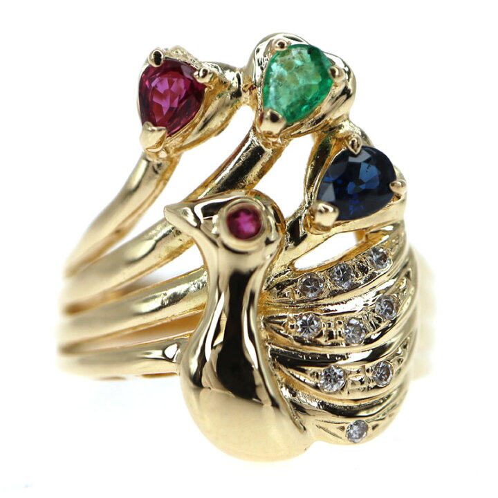 楽天市場】K18 金 D0.05ct/マルチストーン リング【中古】 : 質屋かん 