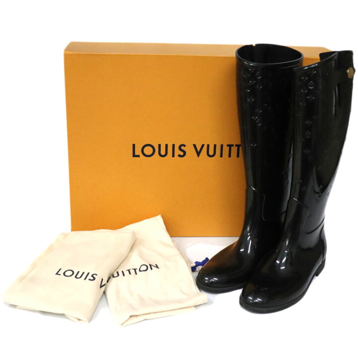 楽天市場】ルイ・ヴィトン Louis vuitton レインブーツ 39 25.5cm  