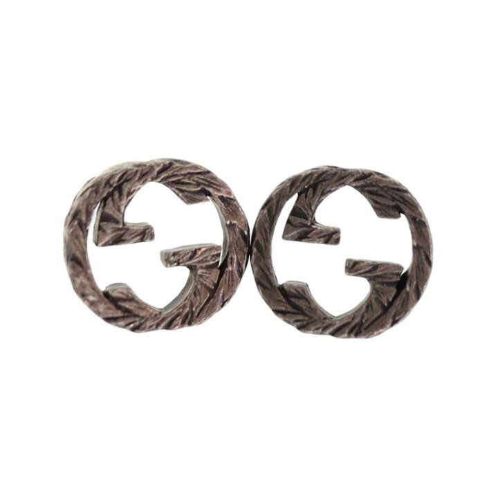 楽天市場】グッチ Gucci インターロッキング G シルバーピアス 【中古 