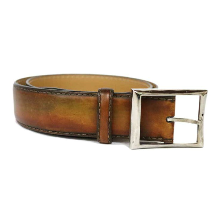 楽天市場】ベルルッティ Berluti レザー ベルト ブラウン【中古 