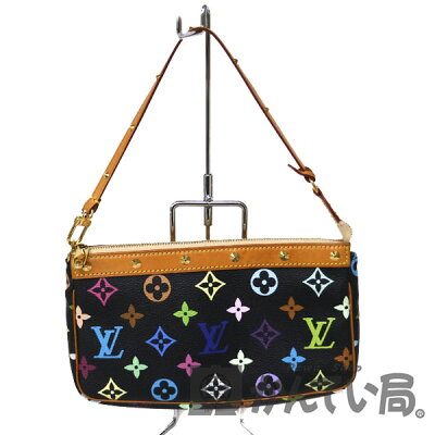 LOUISVUITTON【ルイヴィトン】M92648アクセサリーポーチポシェット・アクセソワールモノグラムマルチカラーポーチバッグノワールブラック黒レディー【中古】USED-6質屋かんてい局小牧店c20-478