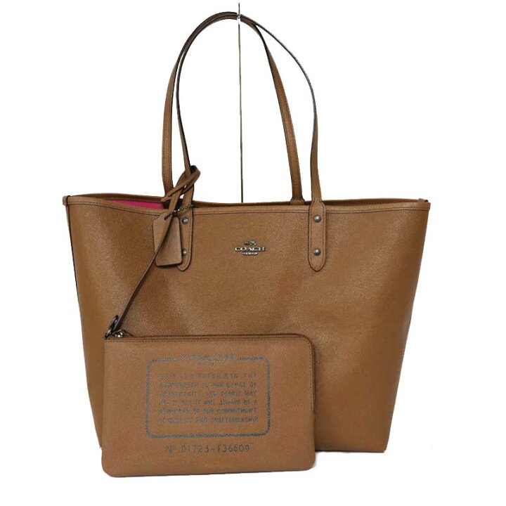 楽天市場】コーチ COACH F36609 リバーシブルトートバッグ 【中古 