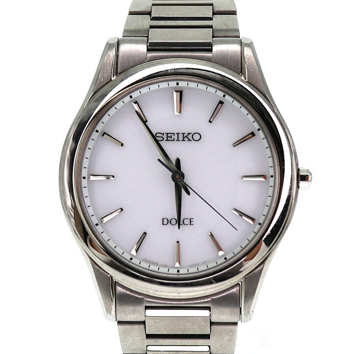 楽天市場】セイコー Seiko V131-0AE0 ドルチェ ホワイト 【中古 