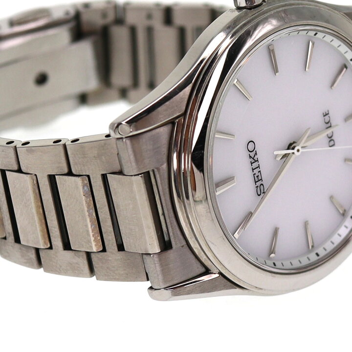 楽天市場】セイコー Seiko V131-0AE0 ドルチェ ホワイト 【中古 