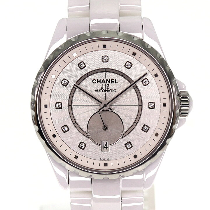 楽天市場】シャネル Chanel H4345 J12-365 11Pダイヤ シルバー 【中古  