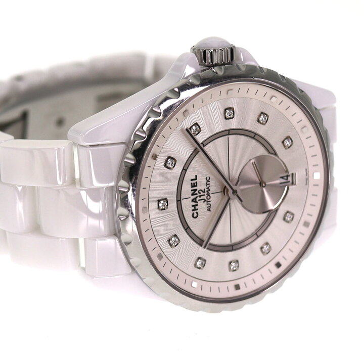 楽天市場】シャネル Chanel H4345 J12-365 11Pダイヤ シルバー 【中古  