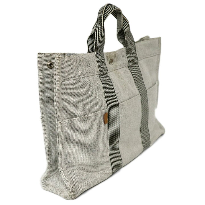 楽天市場】エルメス Hermes ニューフールトゥトートMM グレー系【中古 