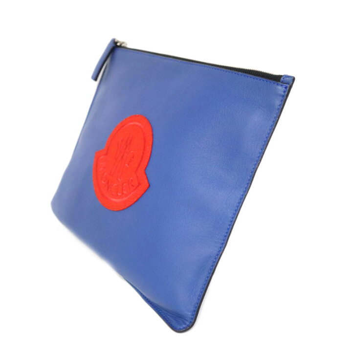 楽天市場】モンクレール MONCLER クラッチバッグ ブルー【中古 