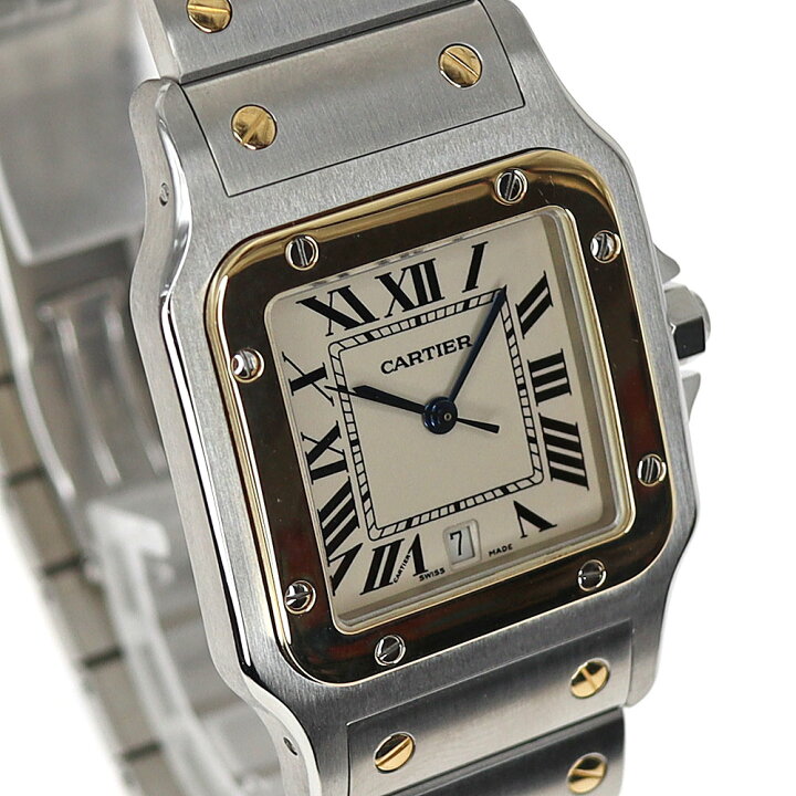 楽天市場】カルティエ Cartier W20011C4 サントスガルベLM アイボリー  