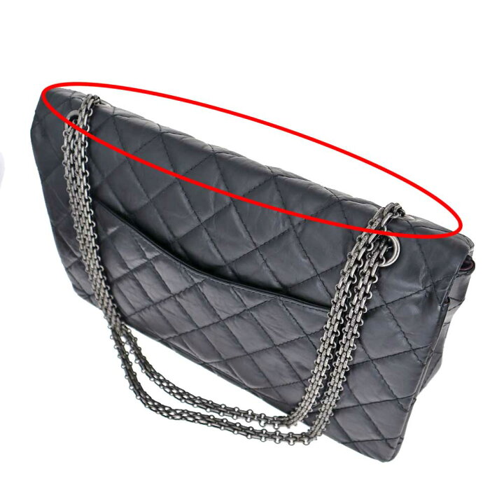 楽天市場】シャネル Chanel 2.55 チェーンショルダーバッグ エイジド 