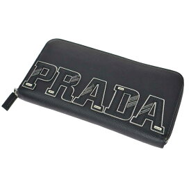 プラダ Prada 2ML317 ラウンドファスナー長財布 メンズ【中古】