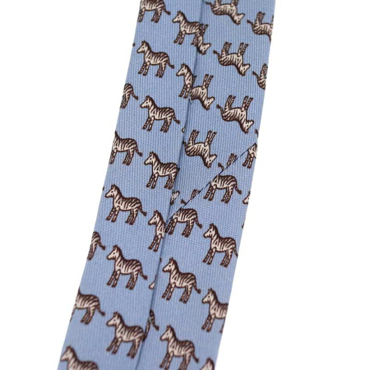 楽天市場】HERMES【エルメス】ネクタイ シルク 100％ 総柄 ブルー系 馬  