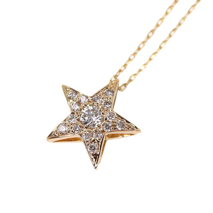 楽天市場】K18【18金】ダイヤモンドネックレス D:0.226ct 3.4g 約40.0 