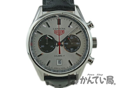TAGHEUER【タグホイヤー】CV2119.FC6310カレラクロノグラフジャック・ホイヤーカレラ限定3000本自動巻きSSレザーメンズ腕時計新品仕上げOH済み【中古】質屋かんてい局小牧店c19-583