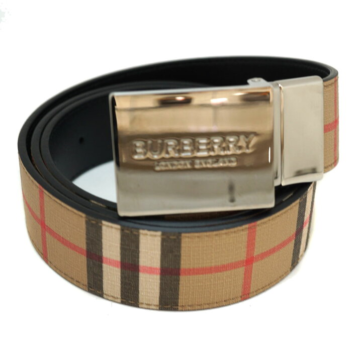 楽天市場】バーバリー Burberry リバーシブルベルト 小物 【中古  