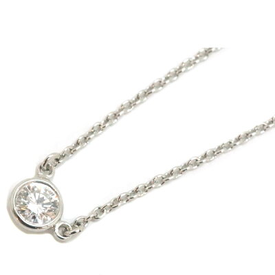 TIFFANY＆Co.【ティファニー】バイザヤードネックレスペンダントK18PGピンクゴールドダイヤモンドブランドアクセサリージュエリーレディースシンプルデザイン【中古】USED-9質屋かんてい局北名古屋店n21-591