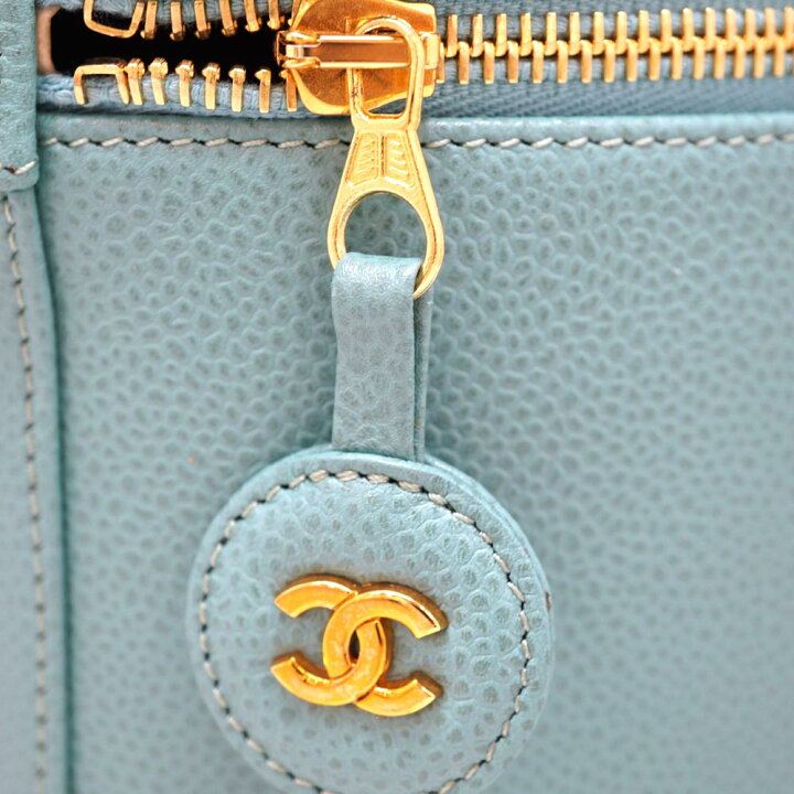 楽天市場】シャネル Chanel バニティバッグ ハンドバッグ ターコイズ 