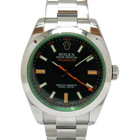 ロレックス Rolex 116400GV ミルガウス V番 グリーン 腕時計【中古】
