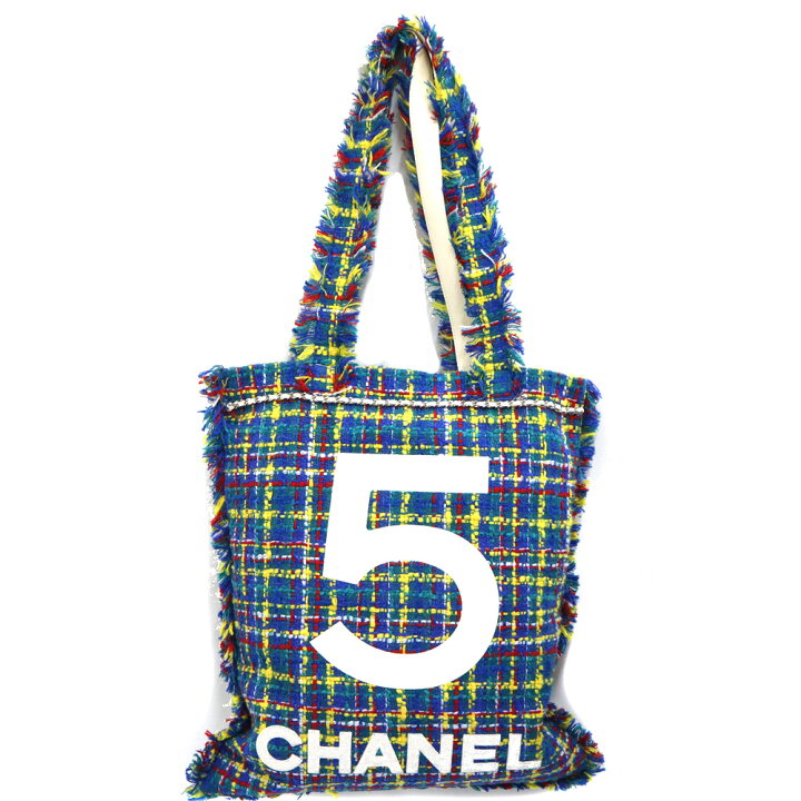 楽天市場】シャネル Chanel ツイードトートバッグ カラフル 【中古 