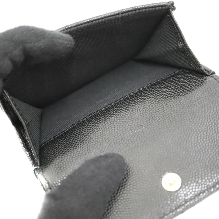 楽天市場】シャネル Chanel スモールフラップ コンパクト財布 ブラック  