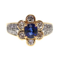 楽天市場】サファイア リング 中古（モチーフ花）（指輪・リング 