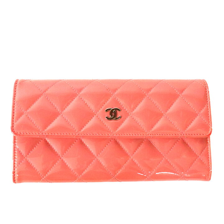 楽天市場】CHANEL【シャネル】長財布 パテントレザー マトラッセ 